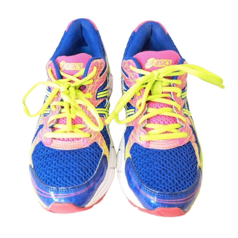 Asics Women's Multicolored Neon Colors Running Shoes Size 7 - Picture 7 of 13